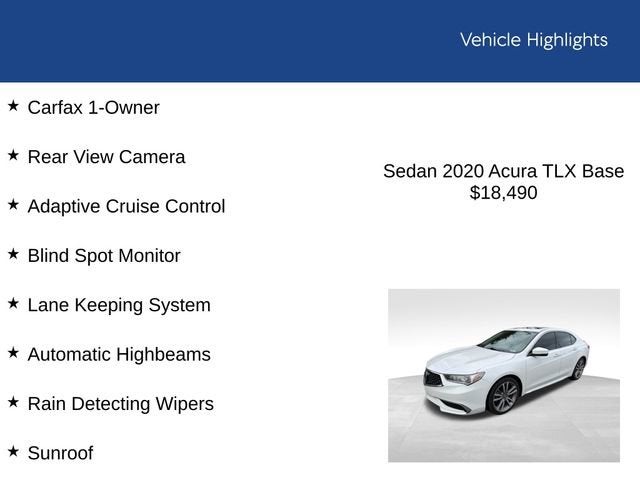 2020 Acura TLX w/Technology Pkg
