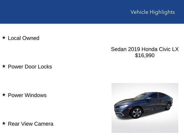 2019 Honda Civic Sedan LX