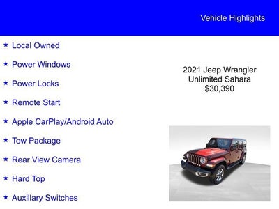 2021 Jeep Wrangler Unlimited Sahara