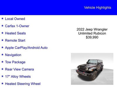 2022 Jeep Wrangler Unlimited Rubicon