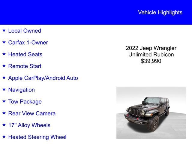 2022 Jeep Wrangler Unlimited Rubicon