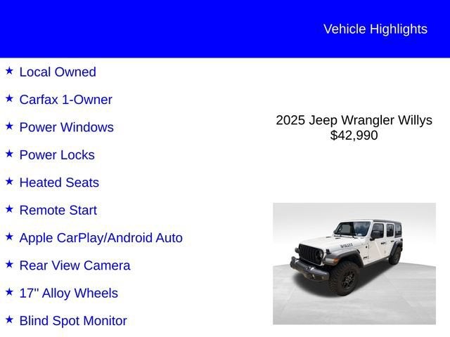2025 Jeep Wrangler Willys
