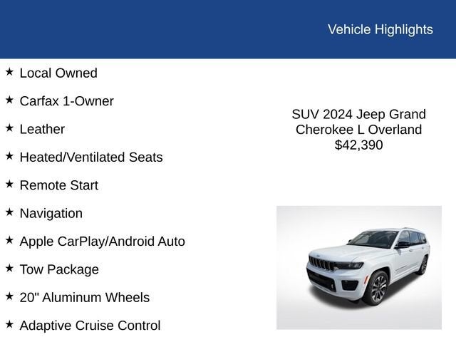 2024 Jeep Grand Cherokee L Overland