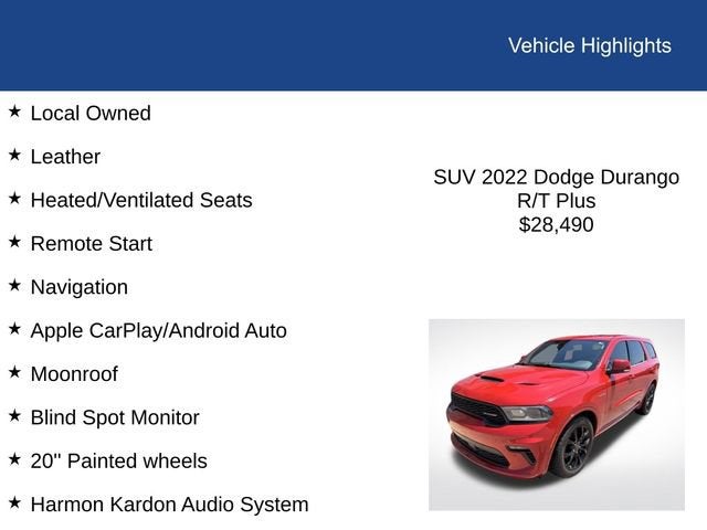 2022 Dodge Durango R/T Plus