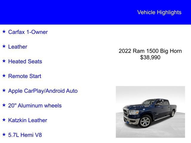 2022 RAM 1500 Big Horn