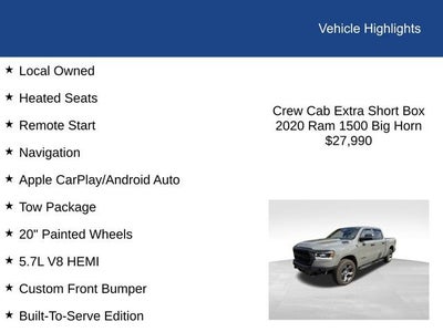 2020 RAM 1500 Big Horn