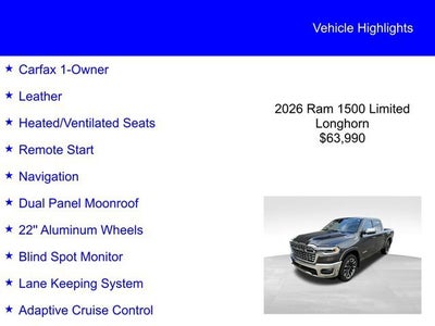 2026 RAM 1500 Longhorn
