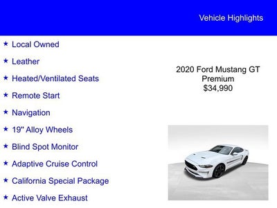 2020 Ford Mustang GT Premium