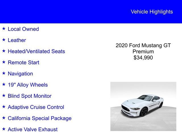 2020 Ford Mustang GT Premium