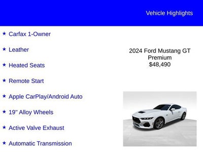2024 Ford Mustang GT Premium