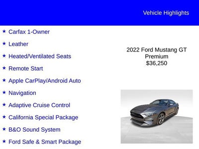 2022 Ford Mustang GT Premium