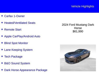 2024 Ford Mustang Dark Horse