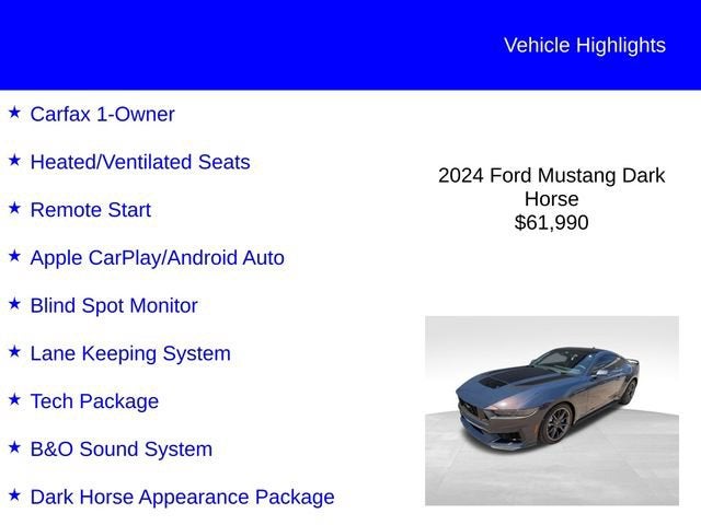 2024 Ford Mustang Dark Horse