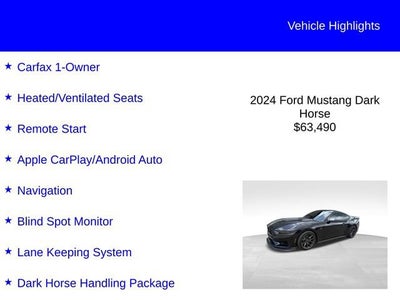 2024 Ford Mustang Dark Horse