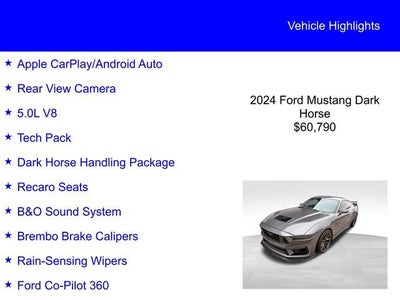2024 Ford Mustang Dark Horse
