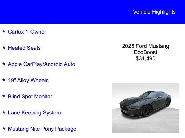 2025 Ford Mustang EcoBoost