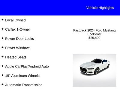 2024 Ford Mustang EcoBoost