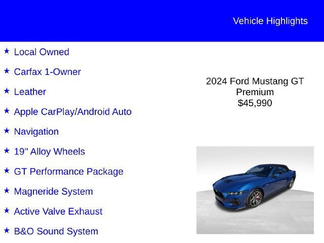 2024 Ford Mustang GT Premium