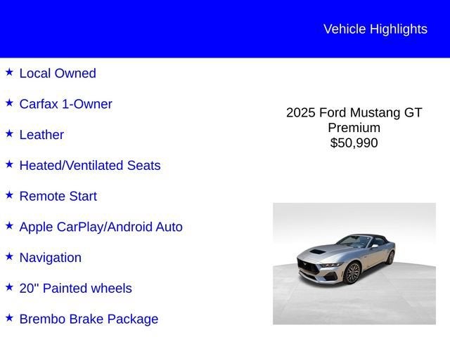 2025 Ford Mustang GT Premium