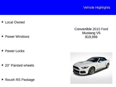 2015 Ford Mustang V6