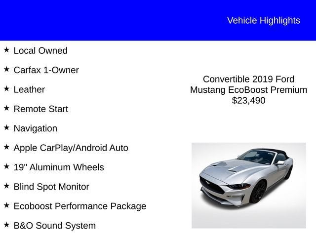 2019 Ford Mustang EcoBoost Premium