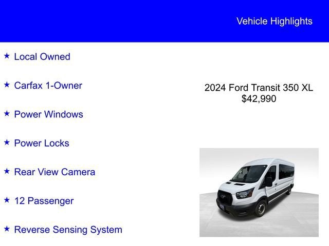 2024 Ford Transit Passenger Wagon XL