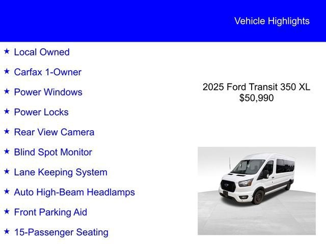 2025 Ford Transit Passenger Wagon XL