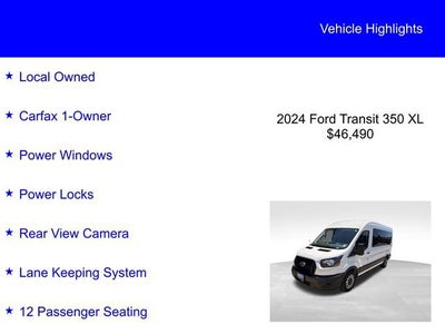 2024 Ford Transit Passenger Wagon XL