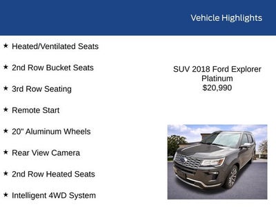 2018 Ford Explorer Platinum