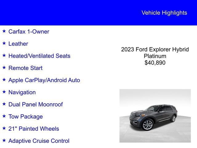 2023 Ford Explorer Platinum