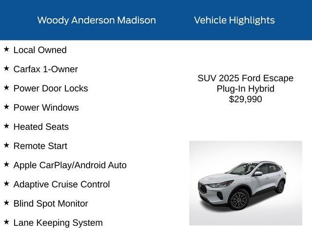 2025 Ford Escape PHEV