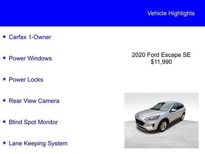 2020 Ford Escape SE