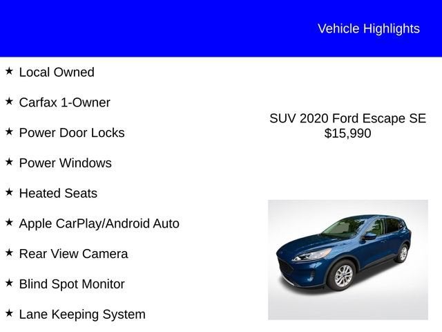 2020 Ford Escape SE