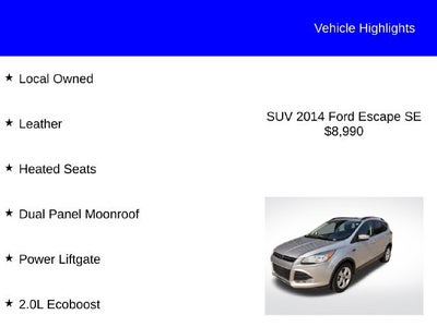 2014 Ford Escape SE