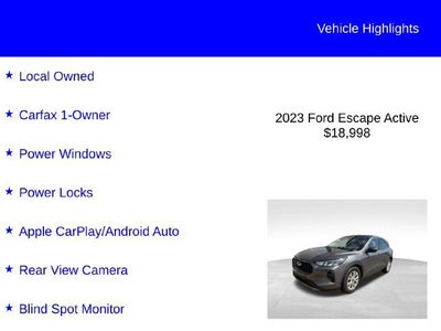 2023 Ford Escape Active