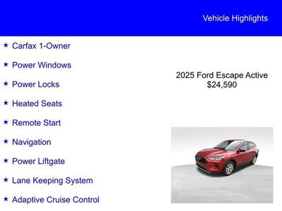 2025 Ford Escape Active