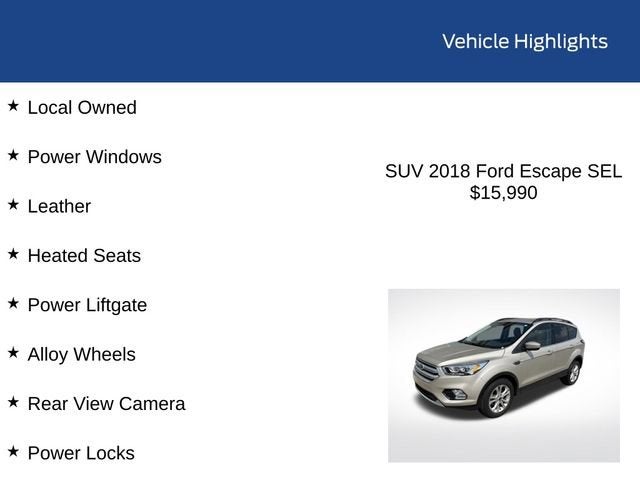2018 Ford Escape SEL