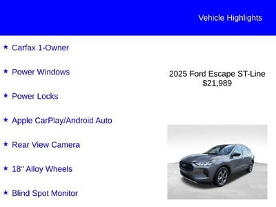 2025 Ford Escape ST-Line