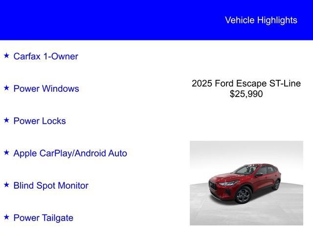 2025 Ford Escape ST-Line