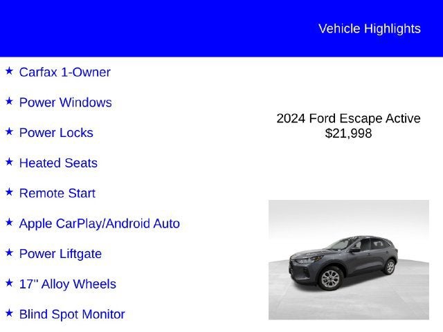 2024 Ford Escape Active