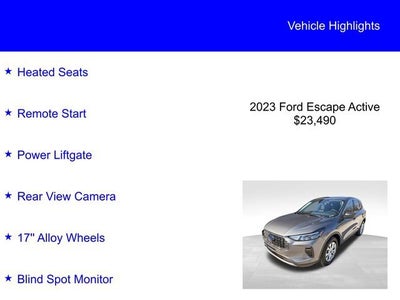 2023 Ford Escape Active