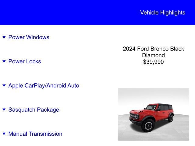 2024 Ford Bronco Black Diamond