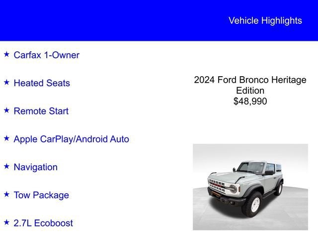 2024 Ford Bronco Heritage Edition