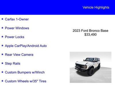 2023 Ford Bronco Base