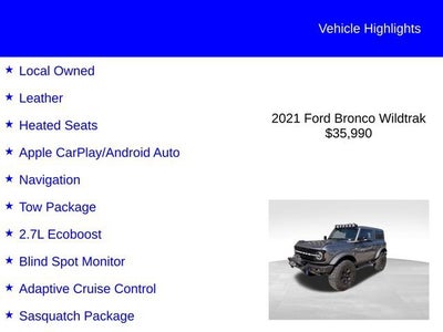 2021 Ford Bronco Wildtrak
