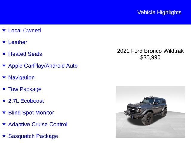 2021 Ford Bronco Wildtrak