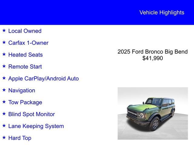 2025 Ford Bronco Big Bend