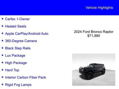 2024 Ford Bronco Raptor