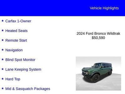 2024 Ford Bronco Wildtrak