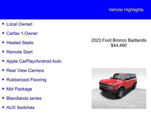 2023 Ford Bronco Badlands